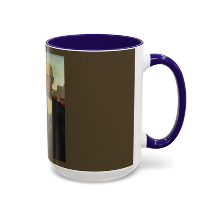 American Gothic by Grant Wood Colorful Mugs (11oz, 15oz)