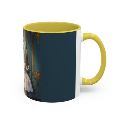 🕯️🎃 The Moonlit Manor Drawing Room Colorful Mug – Elegant Halloween Charm
