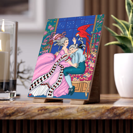 The Jealous Parrot by George Barbier Ceramic Tile
