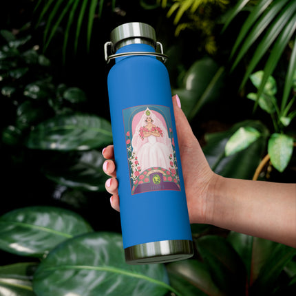 August & Peridot (from the Gem Series) by Sofia Chiostri Copper Vacuum Insulated Bottle, 22oz