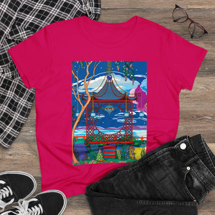Serene Splendor Women's Midweight Cotton Tee
