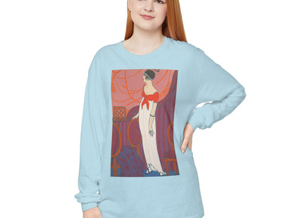 L’Entracte by Georges Lepape Garment-dyed Long Sleeve T-Shirt