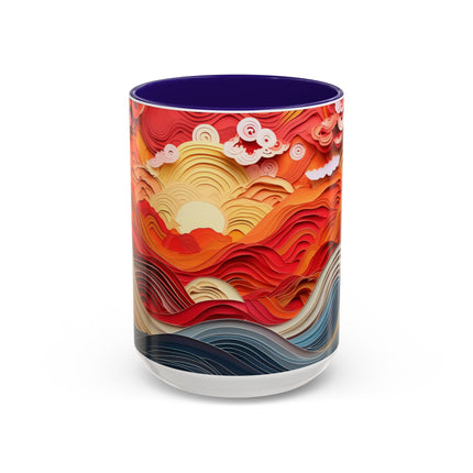 Vibrant Sunrise Sky Colorful Mugs (11oz, 15oz)