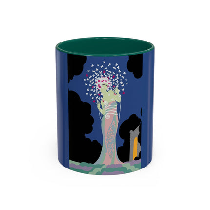 Butterfly Enchantress Colorful Mugs – Ethereal Art Deco Magic & Transformation