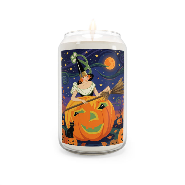 🧙‍♀️🎃 The Witch Of Pumpkin Moon Hollow Scented Soy Candle – Whimsical Halloween Magic