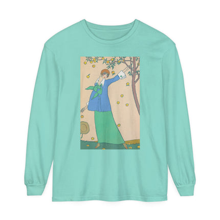 Le Verger by Georges Lepape Garment-dyed Long Sleeve T-Shirt