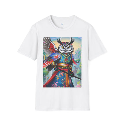 Cyberpunk Samurai Owl Softstyle T-Shirt