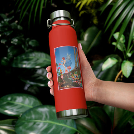 Periwinkle Painting the Petals by Ida Outhwaite Copper Vacuum Insulated Bottle, 22oz