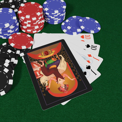 January & Garnet (from the Gem Series) by Sofia Chiostri Playing Cards