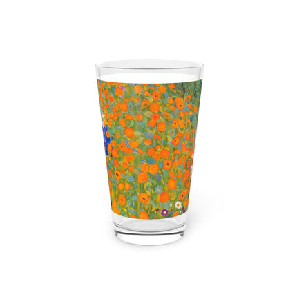 Cottage Garden by Gustav Klimt Glass, 16oz
