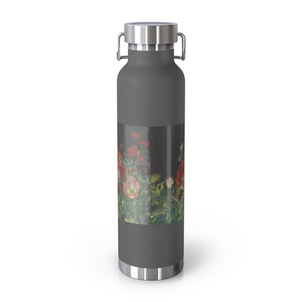 Poppies (A Study of Poppies for Carnation, Lily, Lily, Rose) by John Singer Sargent Copper Vacuum Insulated Bottle, 22oz