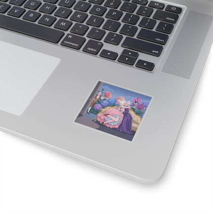 🌹💜 The Secret Embrace Kiss-Cut Stickers – Art Deco Floral Romance
