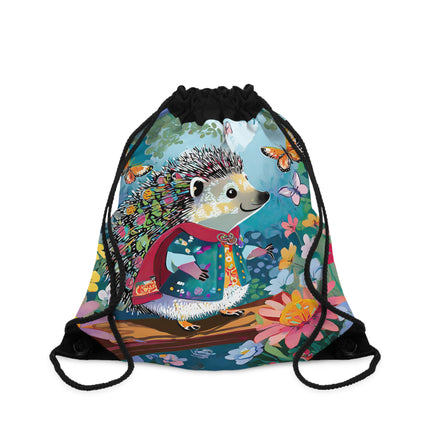 Cute Hedgehog Drawstring Bag