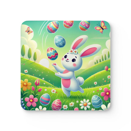Easter Bunny’s Corkwood Coaster Set