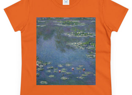 Water Lilies by Claude Monet Women's Midweight Cotton Tee