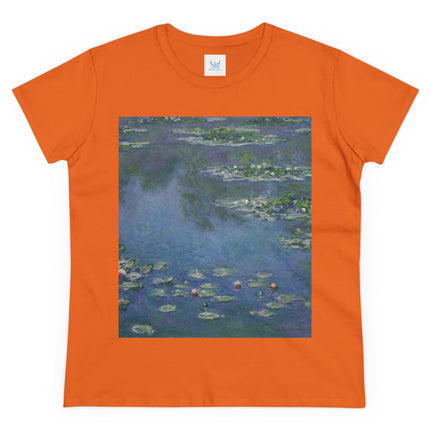 Water Lilies by Claude Monet Women's Midweight Cotton Tee