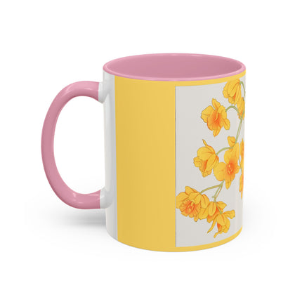 Golden Bow Orchid by Tanigami Kônan Colorful Mugs (11oz, 15oz)