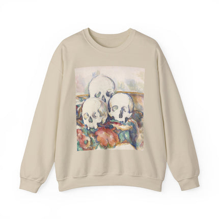 The Three Skulls by Paul Cézanne Unisex Heavy Blend™ Crewneck Sweatshirt
