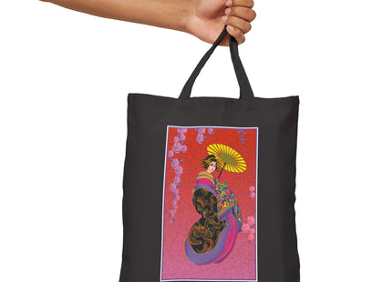 Enchanting Geisha Cotton Canvas Tote Bag