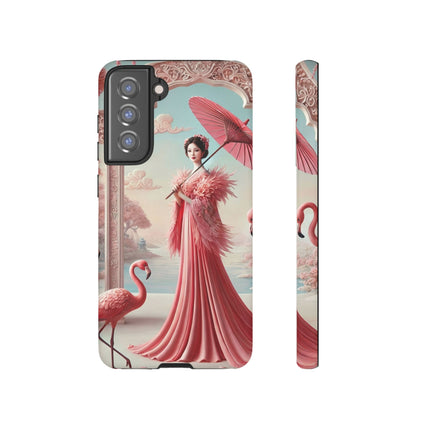 Petals, Porcelain, and Flamingos Phone Cases
