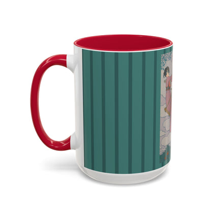 La balançoire by Georges Lepape Colorful Mugs (11oz, 15oz)
