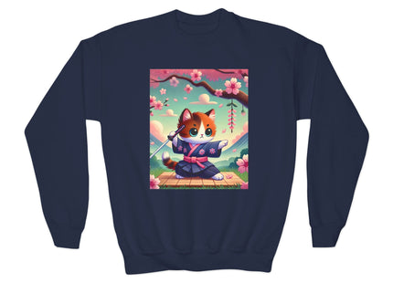 Samurai Kitten Youth Crewneck Sweatshirt