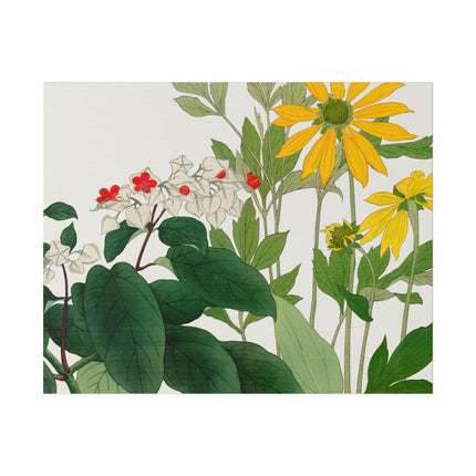 Clerodendrum and Rudbeckia by Tanigami Kônan – Japanese Botanical Harmony
