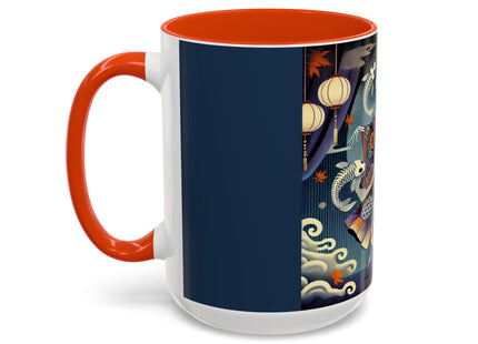 Skeleton Kabuki Performer Colorful Mugs (11oz, 15oz)