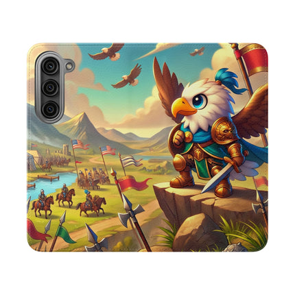 🦅⚔️ Watchful Guardian Flip Case – Courage, Leadership & Noble Adventure