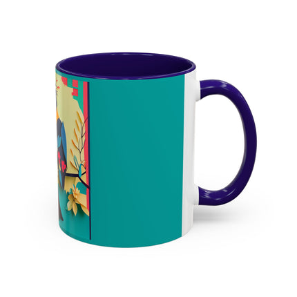 Curious Crow Colorful Mugs (11oz, 15oz)