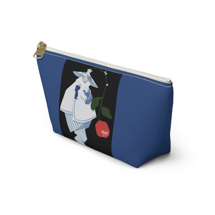 Blue & White Porcelain Geisha Cosmetic Bag – Quiet Elegance & Timeless Grace