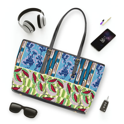 Floral Pattern by Emile-Alain Séguy PU Leather Shoulder Bag