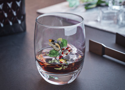 Versicolored Barbet by Paul Gervais Whiskey Glass