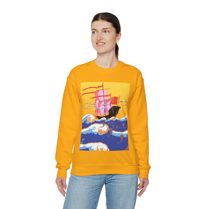 Golden Seas and Whimsical Dreams Heavy Blend™ Crewneck Sweatshirt