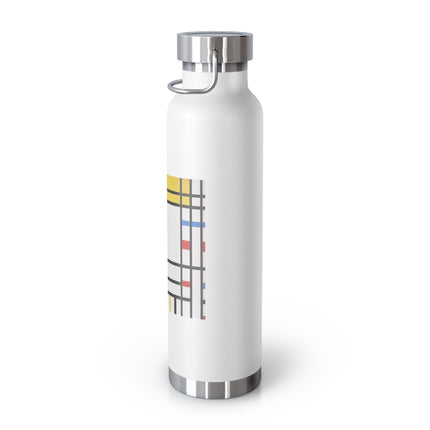 Place de la Concorde by Piet Mondrian Copper Vacuum Insulated Bottle, 22oz