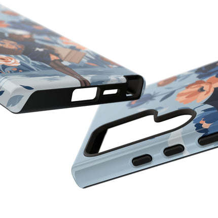 ☂️🌺 The Lady Of The Traveling Garden Phone Case – Art Deco Floral Adventure
