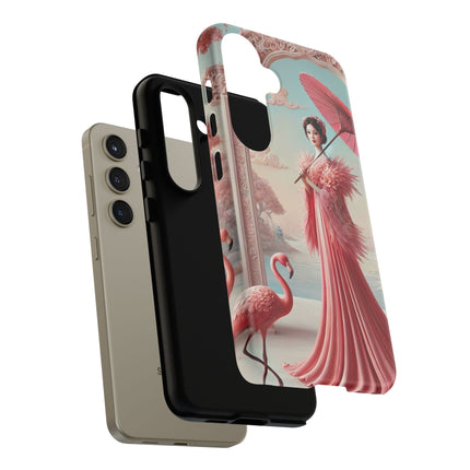 Petals, Porcelain, and Flamingos Phone Cases