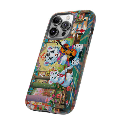 Melodies of the Snow Lion Cub Phone Cases