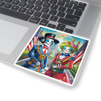 Cyber Punk Robots Kiss-Cut Stickers (4 Sizes)