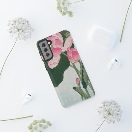 Blooming Lotus Flowers by Ohara Koson Phone Cases