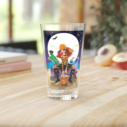 Moonlit Pirate Halloween Glass, 16oz