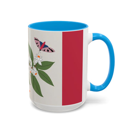 Blue Tit & Butterfly Colorful Mugs – Spring Harmony & Delicate Beauty