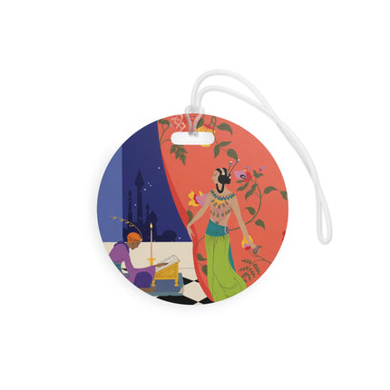 Midnight Arabian Reverie Luggage Tag – Mystical Elegance & Enchanted Nights