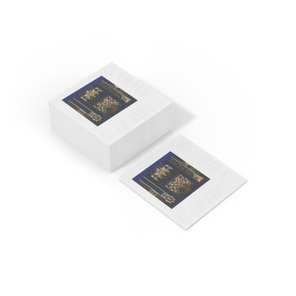 La décoration moderne dans le textile Pl. 4 by Gaston Charlet White Coined Napkins