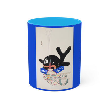 Illustrations of Japanese Toys Pl.009 by Kawasaki Kyosen Colorful Mugs, 11oz