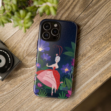 🌺✨ The Lady Of The Starlit Enchanted Garden Phone Case – Art Deco Floral Fantasy
