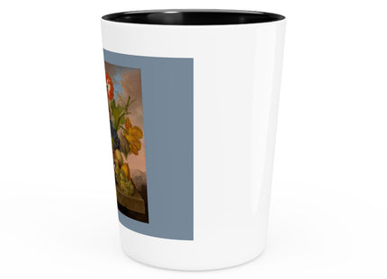 Floral Still Life by Franz Xaver Petter Ceramic Shot Glass