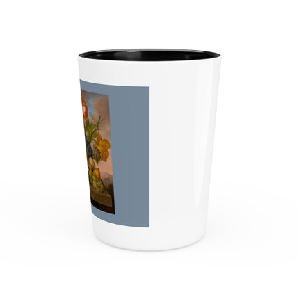 Floral Still Life by Franz Xaver Petter Ceramic Shot Glass