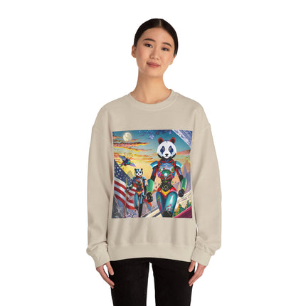Cyber Punk Robots Unisex Heavy Blend™ Crewneck Sweatshirt