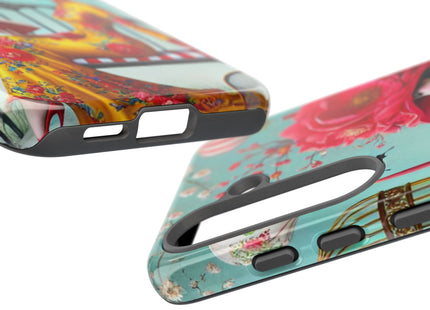 Reading In A Painted Garden Phone Cases